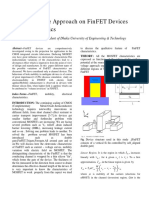 A Qualitative Approach On Finfet Devices Characteristics