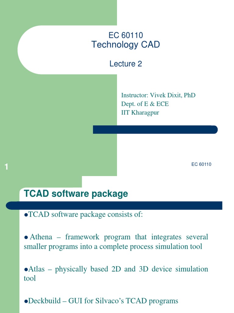 TCAD Software Overview: Athena Framework | PDF | Epitaxy | Sputtering