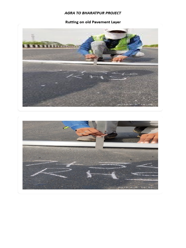 Agra to Bharatpur Project: Pavement Rutting | PDF | Home & Garden