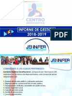 Presentación Informe de Gestion 2018-2019 Hr Jenifer Arias