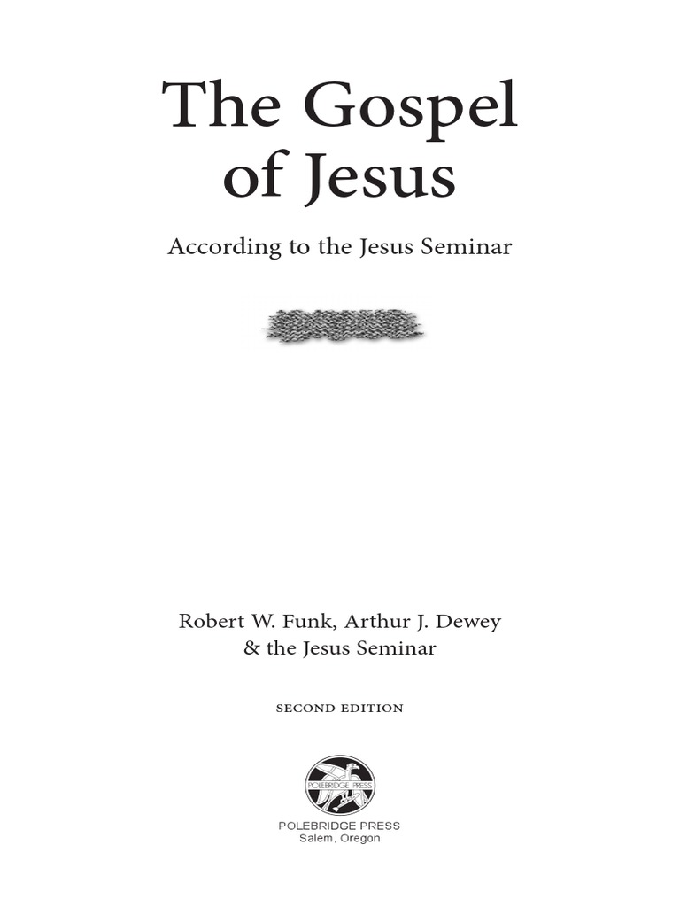 The Gospel of Jesus (According To The Jesus Seminar) - Excerpt PDF ...