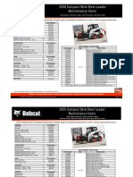 Skid Steer Loader Maintenance Chart S150 PDF