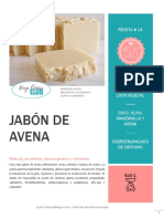 Receta 14. Jabon de Avena