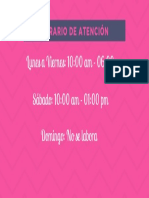 Horario de Atención