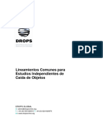 DROPS Lineamientos Comunes para Estudios Independientes de Caida de Objetos