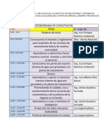 Cronograma de Capacitacion