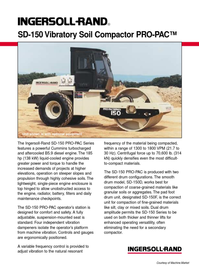 Ingersoll Rand Compactor Rollers Spec c97d04 | PDF | Engines | Land ...