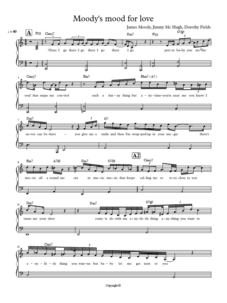 Moody'S Mood For Love C (James Moody's Key) PDF Business