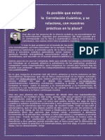 Correlación Cuántica Entre Dos Personas u Entre Una Persona y El Orden Natural1