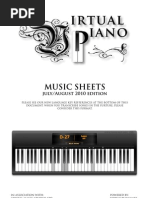 Music Sheets July and August Edition