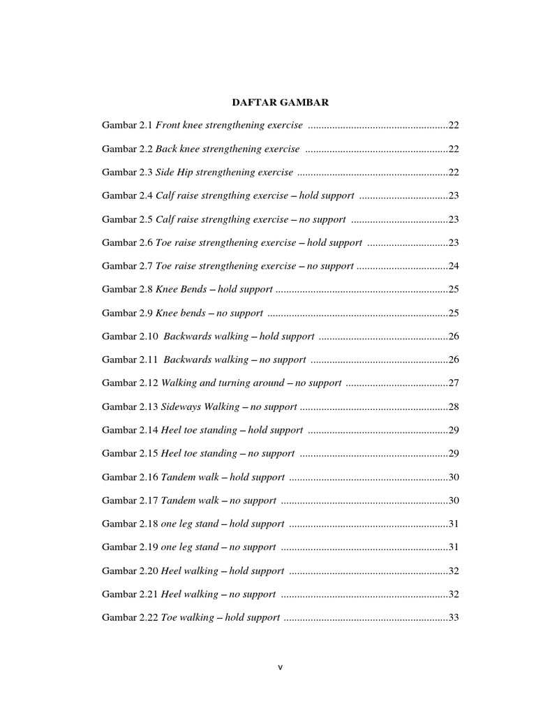 Daftar Gambar Otago Exercise Programme PDF Lower Limb Anatomy