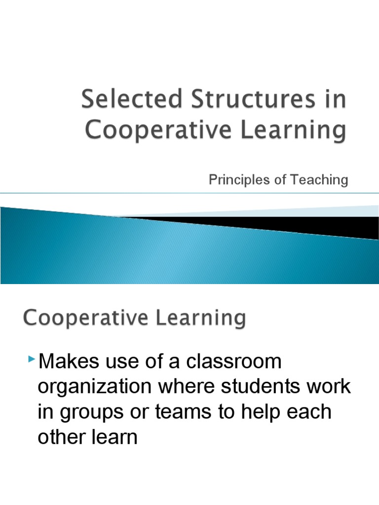 Cooperative Learning Strategies | PDF | Tutor | Constructivism ...