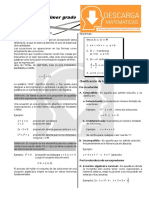 13 Descargar Ecuaciones de Primer Grado - Tercero de Secundaria PDF