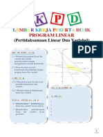 Lembar Kerja Peserta Didik (Pertidaksamaan Linear Dua Variabel)