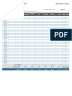 IC Largest Timesheet Collection Monthly Timesheet Template