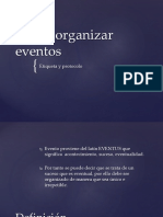 Cómo Organizar Eventos