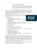 Recomendaciones Para La Práctica Clínica de Hiponatremia Hipoesmotica