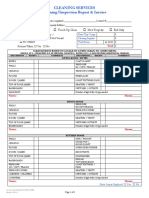 Cleaning Services Cleaning/Inspection Report & Invoice