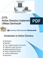 Cits Active Directory Implementation Umass Dartmouth
