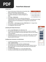 Advanced PowerPoint PDF