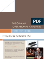 The Op-Amp (Operational Amplifier) : by Engr. Joel T. Mendoza