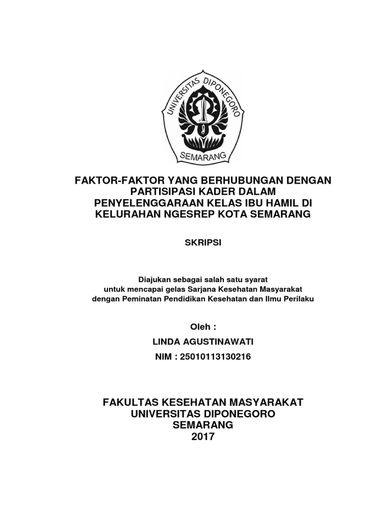 Skripsi KESMAS | PDF