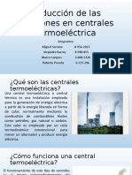 Reducción emisiones centrales termoeléctricas