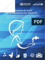 Water and Sanitation For Health Facility Improvement Tool (WASH FIT)