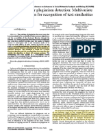 2018 Text Mining For Plagiarism Detection - Multivariate Pattern Detection For Recognition of Text Similarities PDF