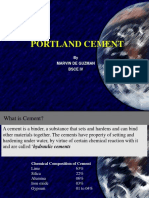 Portland Cement: by Marvin de Guzman Bsce Iv