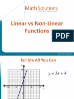 Linear Funstions Vs Non - Linear Functions