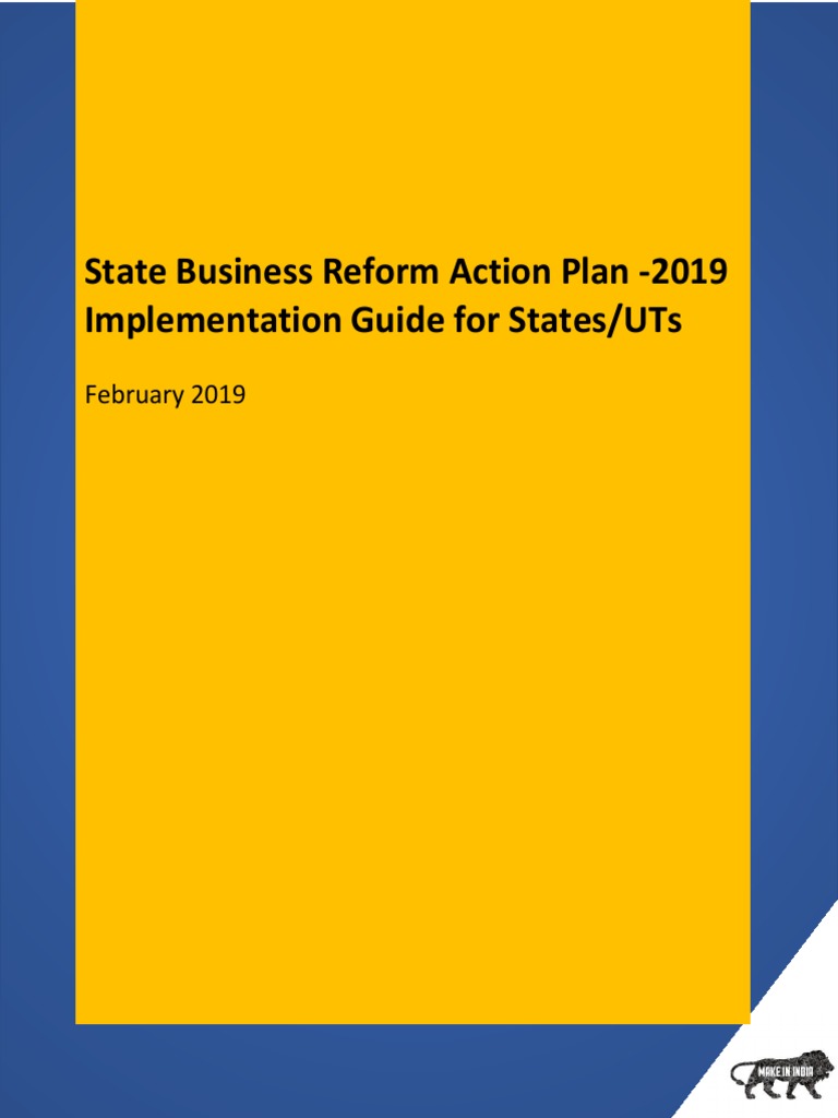 State Business Reform Action Plan Guide | PDF | Metadata | Taxes
