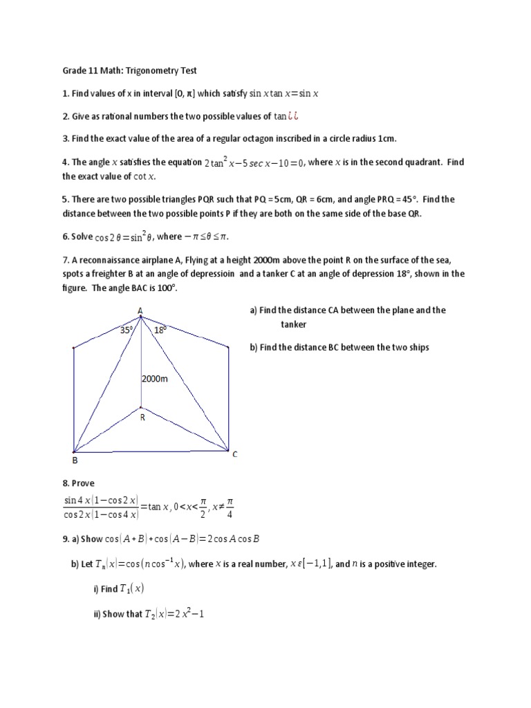 Trigonometry Doc X | PDF | Social Science