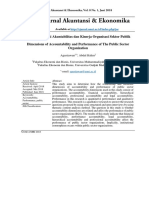 Dimensi-Dimensi Akuntabilitas Dan Kinerja Organisasi Sektor Publik Dimensions of Accountability and Performance of The Public Sector Organization