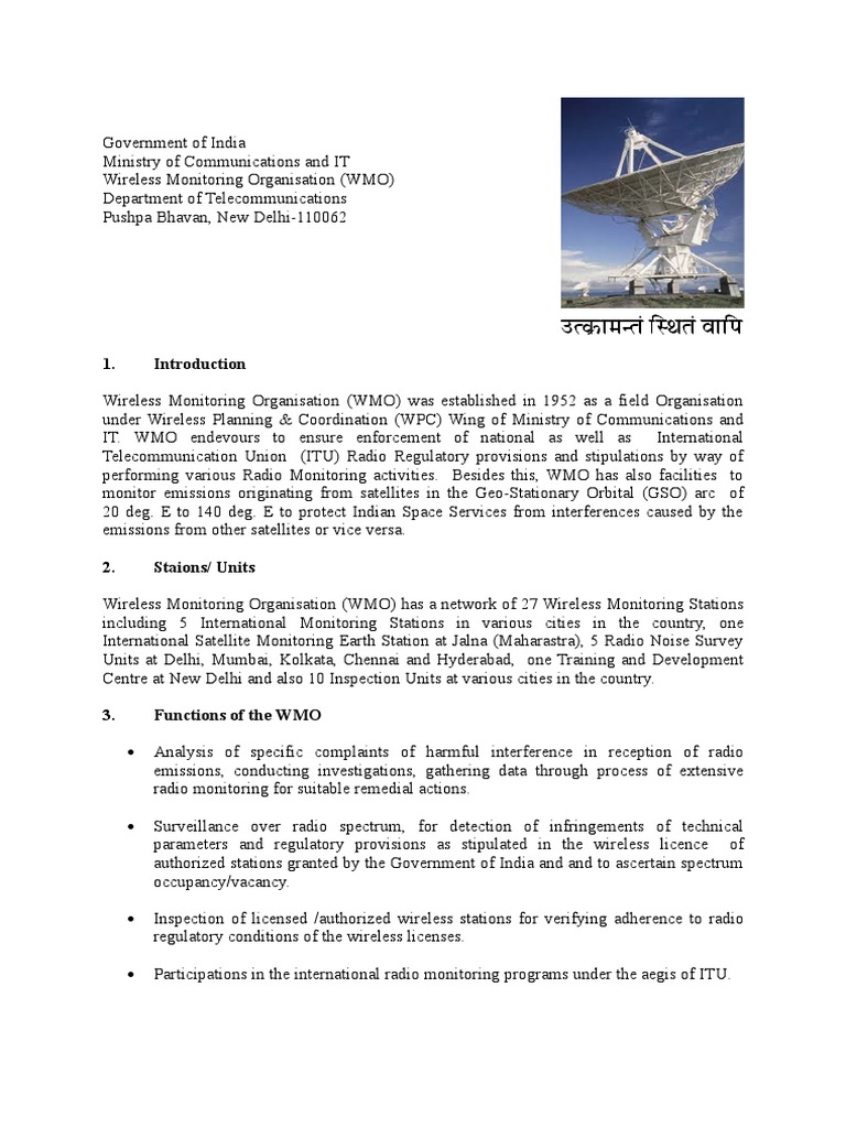 Contentsfor WMOwebsite | PDF | Electromagnetic Interference | Radio ...