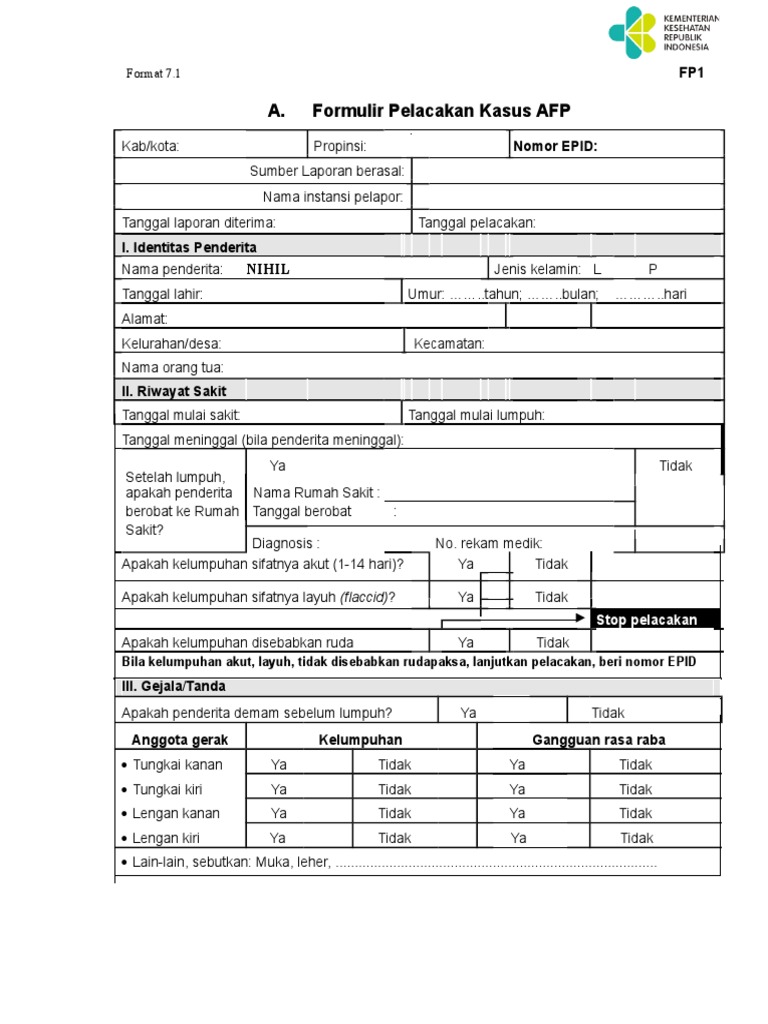 Form FP1 2019 | PDF