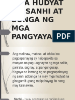 Filipino 8 Mga Hudyat NG Sanhi at Bunga NG Mga Pangyayari