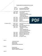 Rundown Kegiatan Musik Alam Fest 2K19