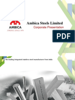 Corporate Presentation Ambica Steels Limited