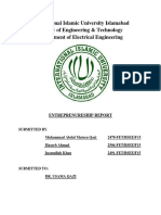 International Islamic University Islamabad Faculty of Engineering & Technology Department of Electrical Engineering