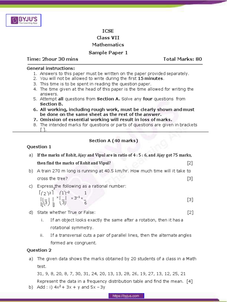 value education question paper for class 7