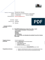 CV Currículo Vitae Angolano Técnico Informática