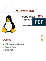 Transport Layer: UDP: COMS W6998 Spring 2010