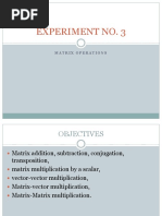 Matrix and Array Operations