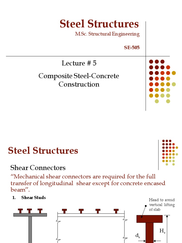 Composite Steel-Concrete Connections | PDF | Strength Of Materials ...
