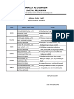 Jadwal Petugas Upacara & Guru Piket