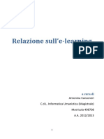 Antonina Canzoneri Relazione Sull’e Learning