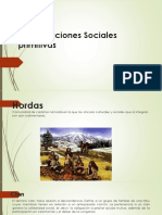 Organizaciones Sociales Primitivas