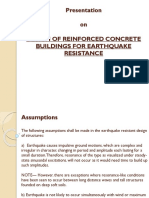 Design of Reinforced Concrete Buildings for Earthquake Resistance