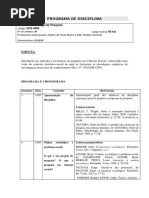 Programa de Disciplina Finalizado